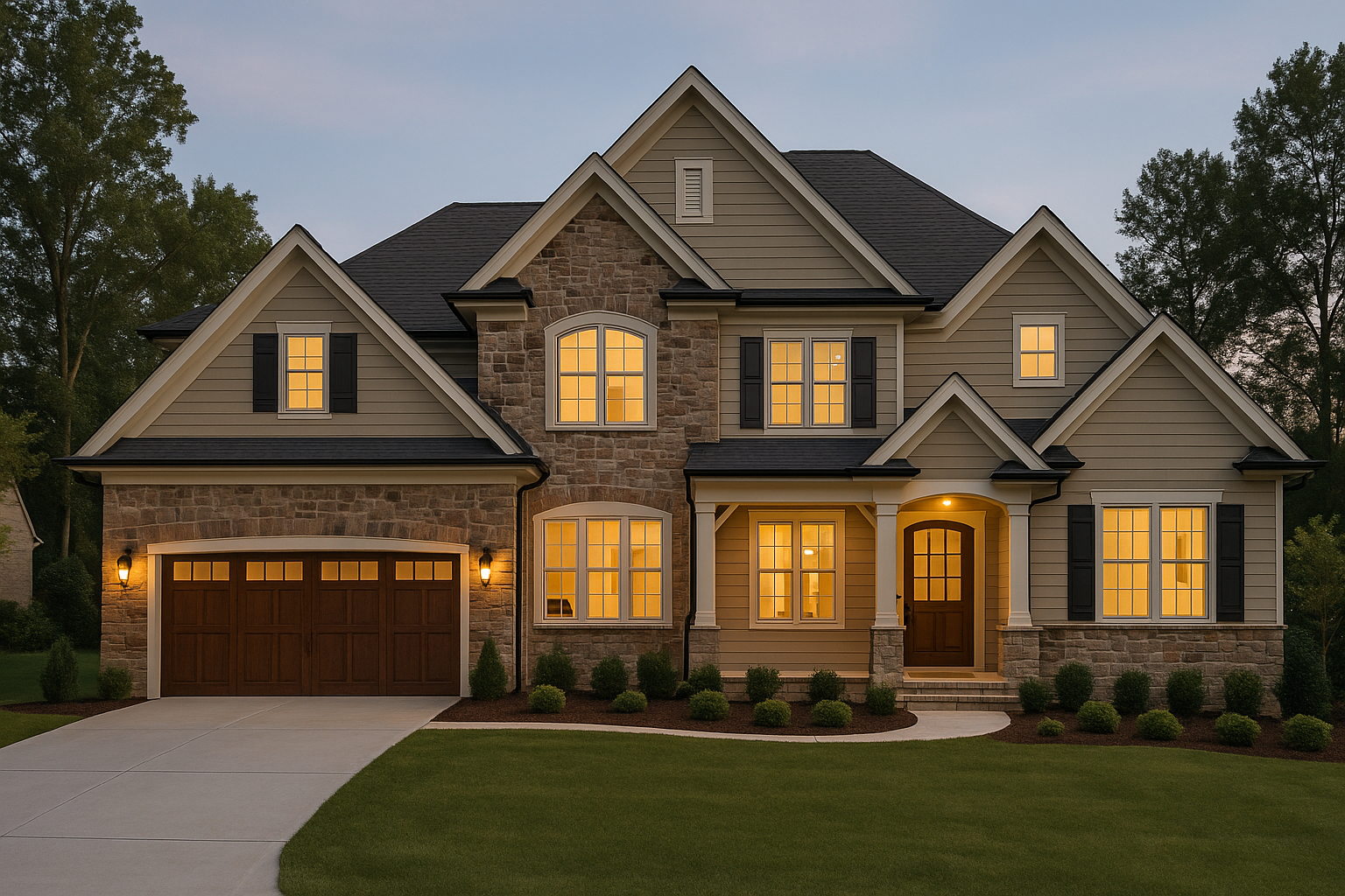 Custom home exterior